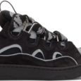 Curb Trainers Black Leather