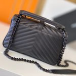 Saint Laurent College quilted-leather satchel bag - Image 5