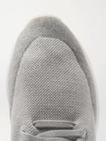 360 Flexy Walk Leather-Trimmed Knitted Wool Sneakers - Image 7
