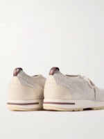 360 Flexy Leather-Trimmed Knitted Wish® Wool Sneakers - Image 9