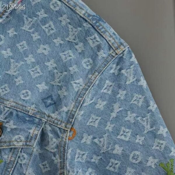 Tyler Collaboration Monogram Embroidered Denim Jacket - Image 7