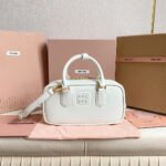 MIUMIU Medium Arcadie Leather Bag(HIGH-END GRADE) - Image 6