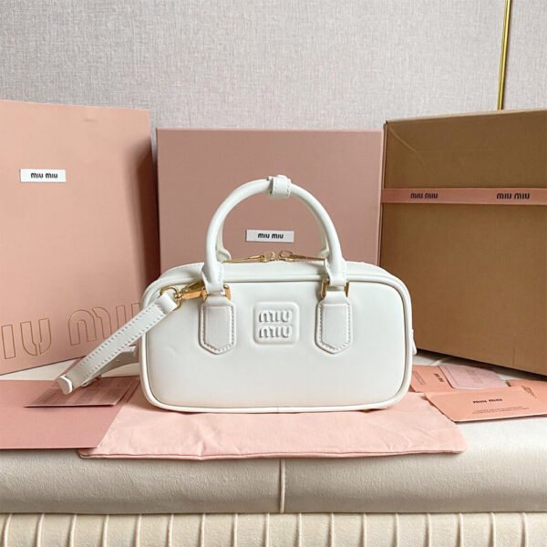 MIUMIU Medium Arcadie Leather Bag(HIGH-END GRADE) - Image 3