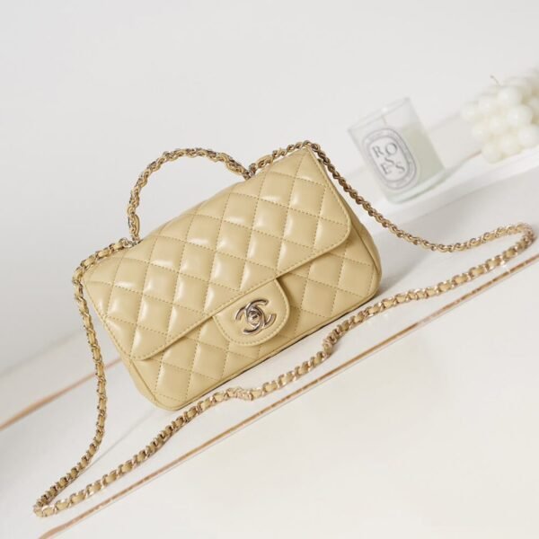 CHANEL Mini Flap With Top Handle - Image 3