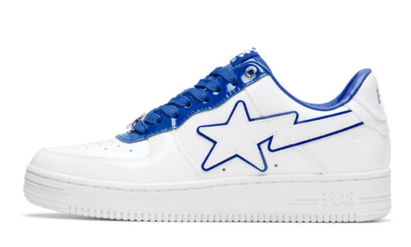 Patent Leather White Blue - Image 2