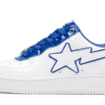 Patent Leather White Blue