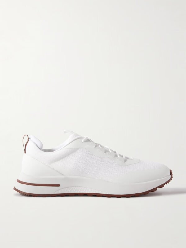 Weekend Walk Leather-Trimmed Mesh Sneakers - Image 2