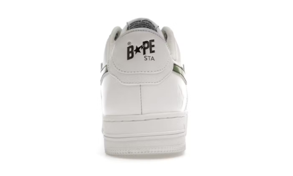 ⁦حذاء BAPE ABC Camo أبيض أخضر (2022)⁩ - الصورة ⁦4⁩