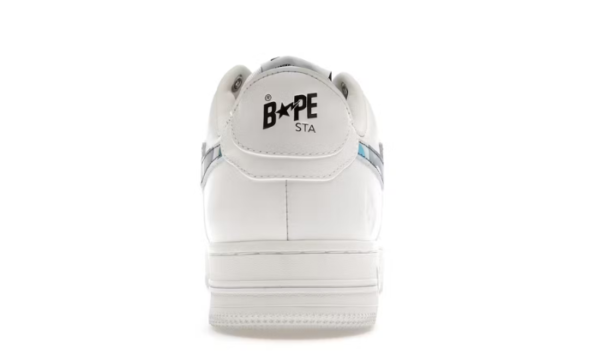 ⁦حذاء BAPE ABC Camo أبيض أزرق (2022)⁩ - الصورة ⁦4⁩