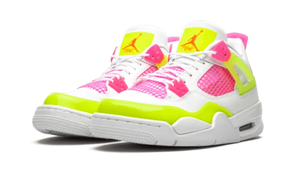 ⁦حذاء Air Jordan أبيض Lemon Pink⁩ - الصورة ⁦3⁩