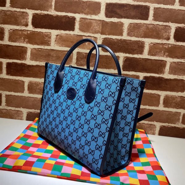 GG Multicolour small tote bag - Image 4