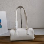 Prada Medium leather top-handle bag with padlock(high-end grade) - Image 8