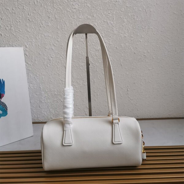 Prada Medium leather top-handle bag with padlock(high-end grade) - Image 5