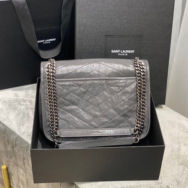 SAINT LAURENT NIKI MEDIUM IN CRINKLED VINTAGE LEATHER - Image 6