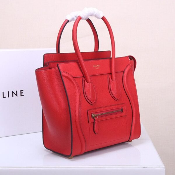 CELINE MICRO LUGGAGE HANDBAG IN CALFSKIN - Image 4