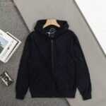 all/Winter LV Nigo Monogram Jacquard Zip-Up Hoodie - Image 5