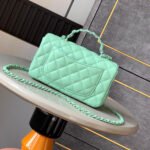 Chanel Mini Flap Bag with Top Handle(HIGH-END GRADE) - Image 8