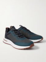 Weekend Walk Leather-Trimmed Mesh Sneakers - Image 5