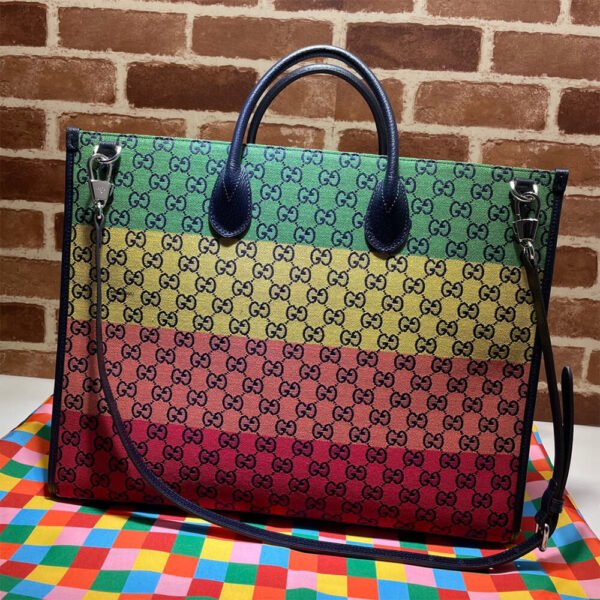 GG Multicolour large tote bag - Image 5