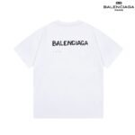 Balenciaga Slime Logo Print Black Cotton Crew Neck T-Shirt - Image 6