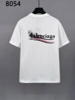 Balenciaga Political Campaign Spray Paint Logo Black Crew Neck T-Shirt - Image 5