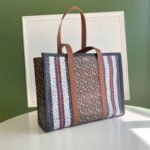 Monogram Stripe e-canvas tote - Image 3
