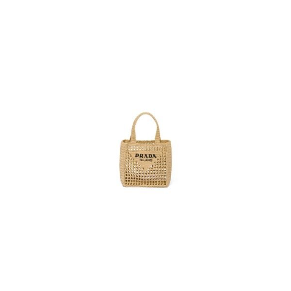 PRADA Raffia Mini Tote Bag - Image 2
