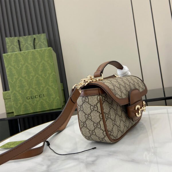 Gucci Horsebit 1955 Soft small top handle bag - Image 4