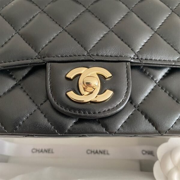 CHANEL Mini Flap With Top Handle - Image 7