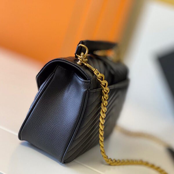 Saint Laurent College quilted-leather satchel bag - Image 4