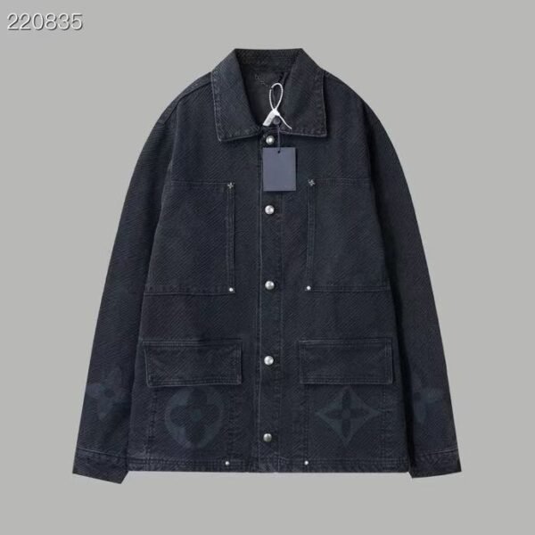 Tyler Collaboration Monogram Jacquard Spray-Dye Denim Jacket - Image 2