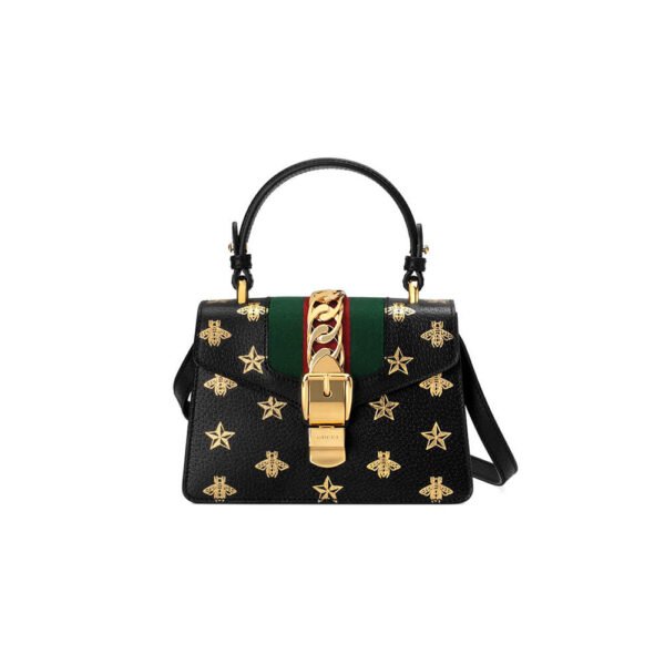 GG Sylvie Bee Star mini leather bag - Image 2