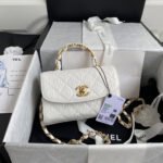 CHANEL Mini Flap Bag with Top Handle - Image 3