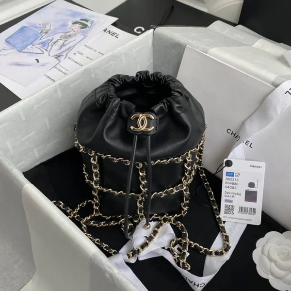 CHANEL Small Drawstring Bag - Image 3