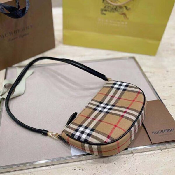 Olympia Pouch checked shoulder bag - Image 6