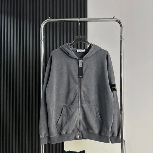 Loose Fit Hooded Washable Cardigan Jacket - Image 5