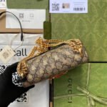 Padlock small GG bees shoulder bag - Image 8