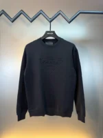 SS26 New Triangular 3D Embossed Logo Crewneck Sweatshirt – Stylish & Comfortable - Image 2