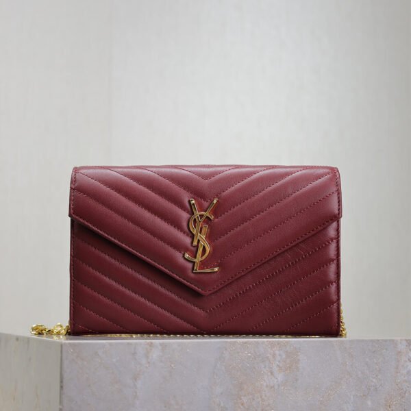 YSL cassandre chain wallet in lambskin - Image 3