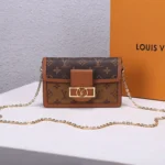 LV Dauphine Chain Wallet - Image 3