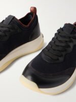 410 LP Walk Leather-Trimmed Wish® Wool Sneakers - Image 9