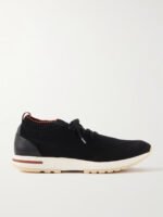 360 Flexy Walk Leather-Trimmed Knitted Wish® Wool Sneakers - Image 3