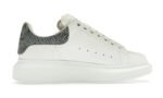 حذاء Alexander McQueen Oversized أبيض جلد ثعبان آيس - الصورة 3