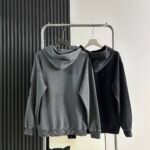 Loose Fit Hooded Washable Cardigan Jacket - Image 6