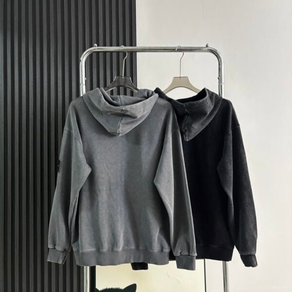 Loose Fit Hooded Washable Cardigan Jacket - Image 6