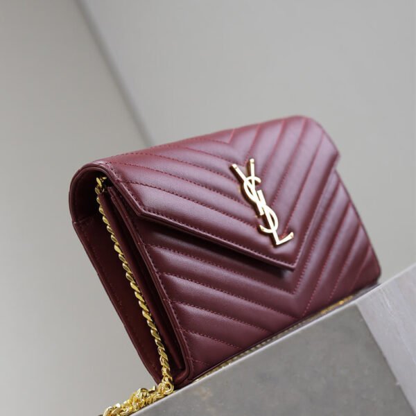 YSL cassandre chain wallet in lambskin - Image 4