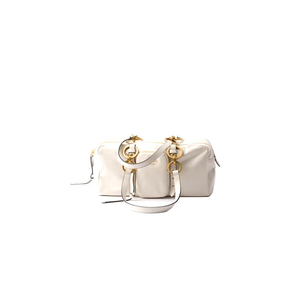 c817cb537db5891eecb6666588285473.jpeg Prada Dangle medium leather top-handle bag(HIGH-END GRADE) - Image 1