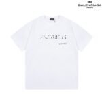 Balenciaga Slime Logo Print Black Cotton Crew Neck T-Shirt - Image 5