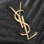 Saint Laurent Chain-strap YSL-plaque grained-leather wallet - Image 6