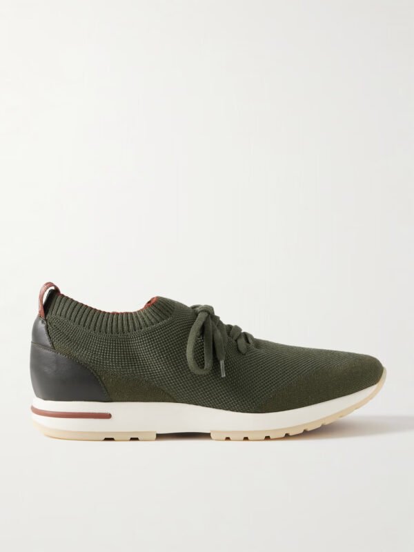 360 Flexy Walk Leather-Trimmed Wish® Wool Sneakers - Image 2